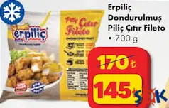 ERPİLİÇ DONDURULMUŞ PİLİÇ ÇITIR FİLETO 700 G fiyat ve kampanya bilgisi